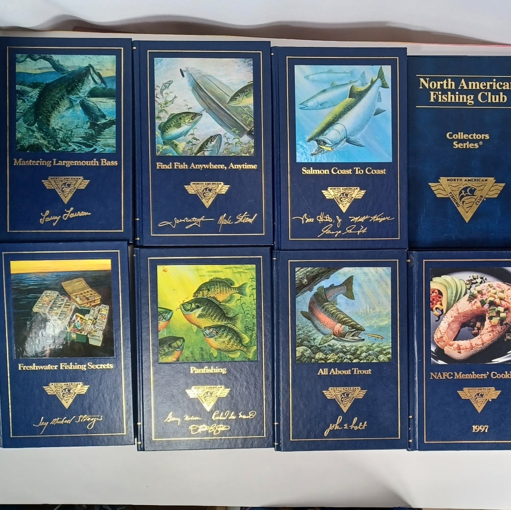 #ST20 Fishing books, cook book & coins(Set) Hard bound